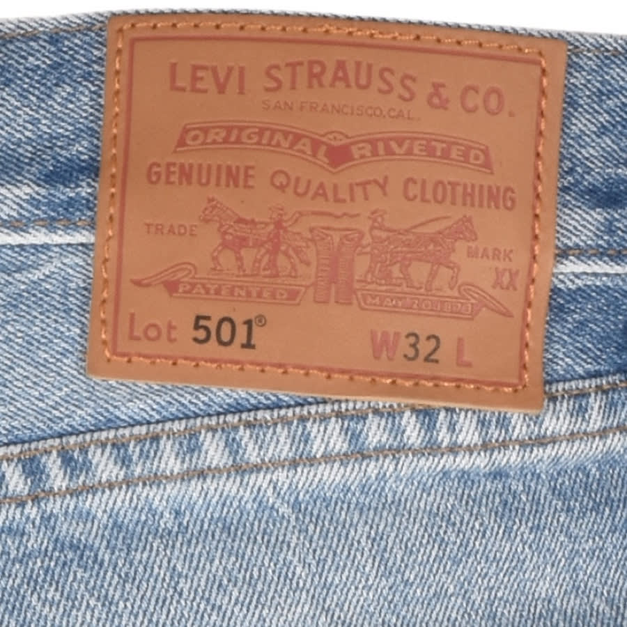 Alternative Image for ProductLevis Original Fit 501 Denim Shorts Blue3